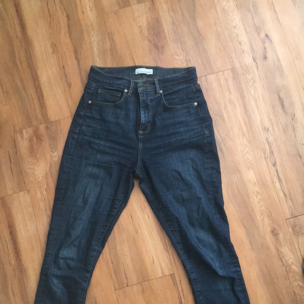 High waisted skinny jeans